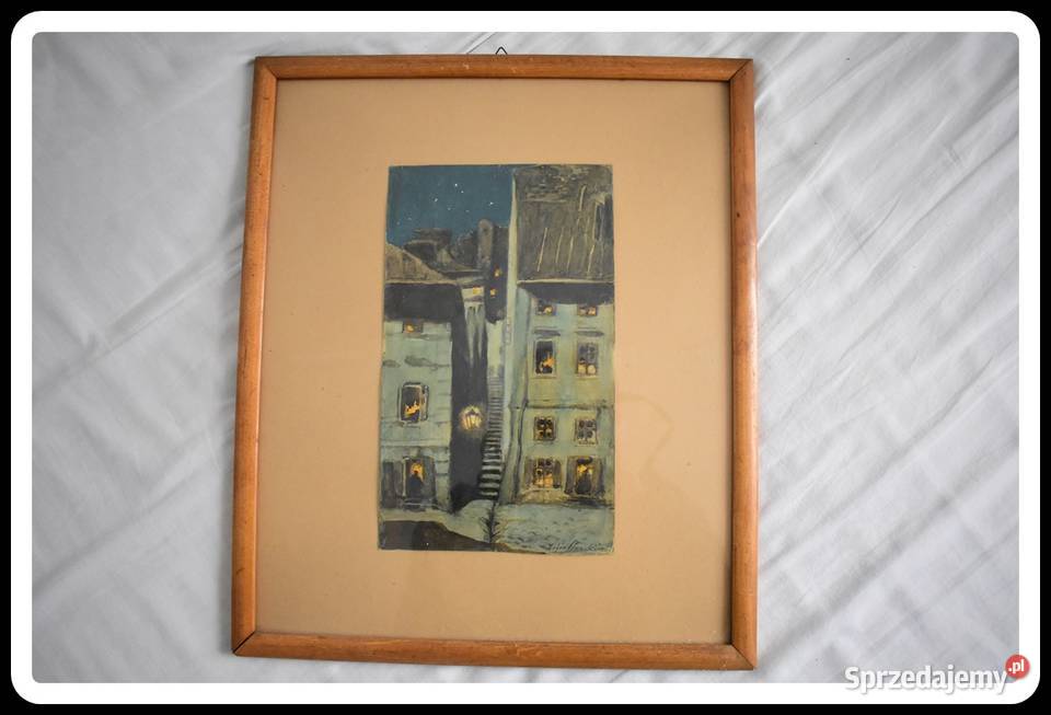 Zofia Stankiewicz obraz Kamienne schodki w ramie