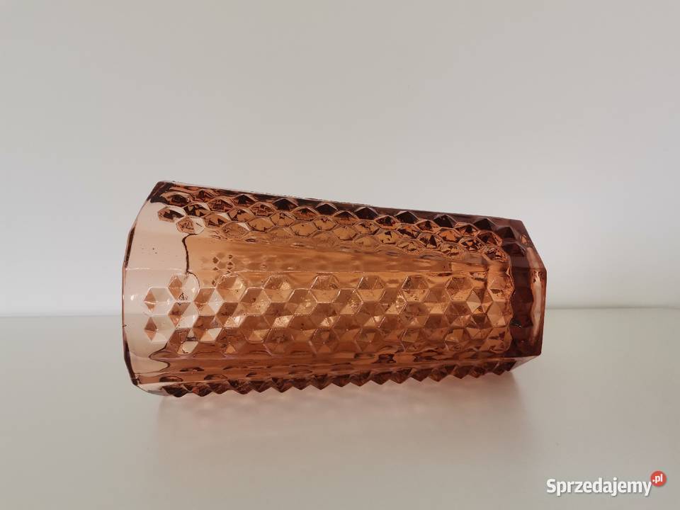 Stary duży ciężki wazon Ćwieki szkło Ząbkowice śląskie Katowice