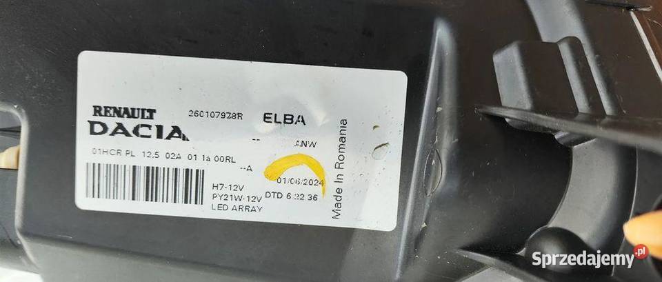 DACIA SANDERO III LOGAN III 20 FULL LED LAMPA osobowe Oświetlenie