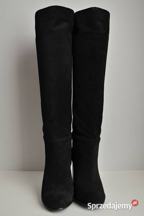 NIEBANALNE zamszowe kozaki Sam Edelman szersza 24.5cm Białystok