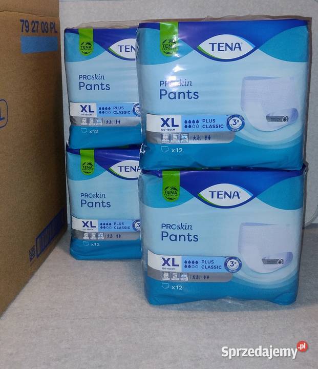 Pieluchomajtki TENA 48 sztuk ProSkin Plus Łódź
