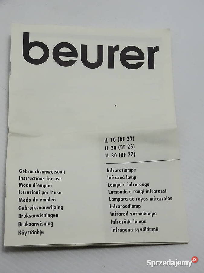 Lampa Na Podczerwień Beurer IL 10 Lampa Biłgoraj