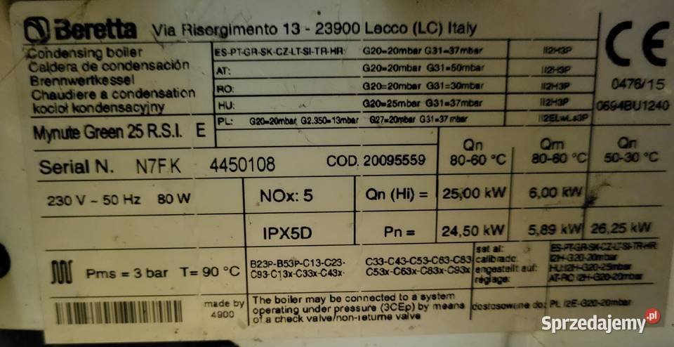 Beretta Mynute Green 25 RSI części