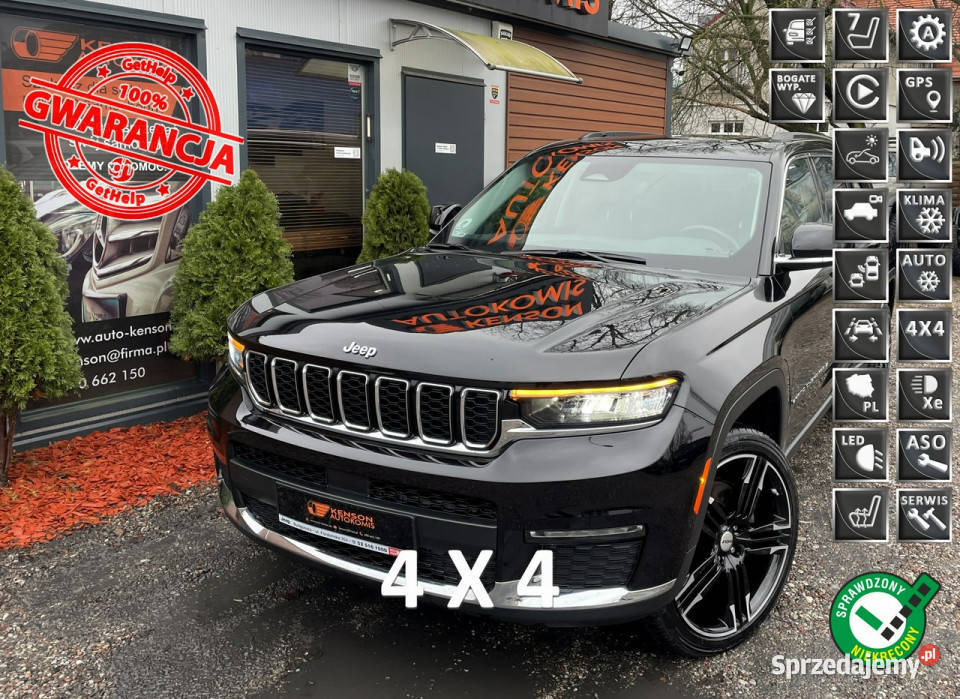 Jeep Grand Cherokee Long Limited Panorama Dach Kamera Cofania Mio Os Bydgoszcz