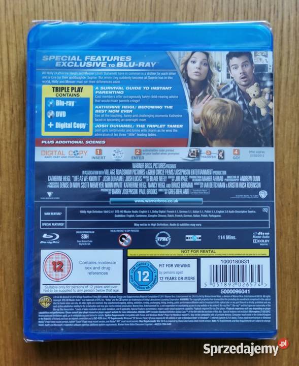 Life as We Know It Och Życie Bluray DVD En 2010 lektor Parzęczew