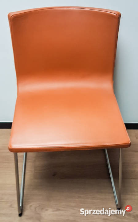 Krzesło Ikea Bernhard ruda skóra