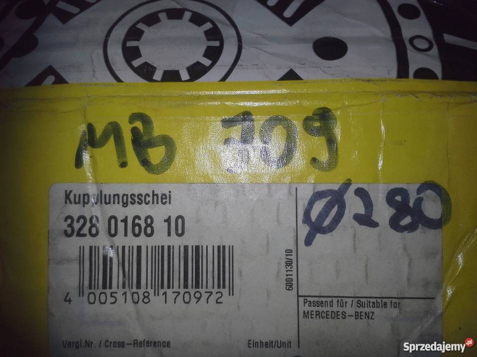 Tarcza sprzęgła LUK tarcza sprzęgła 280mm DB 609 Częstochowa