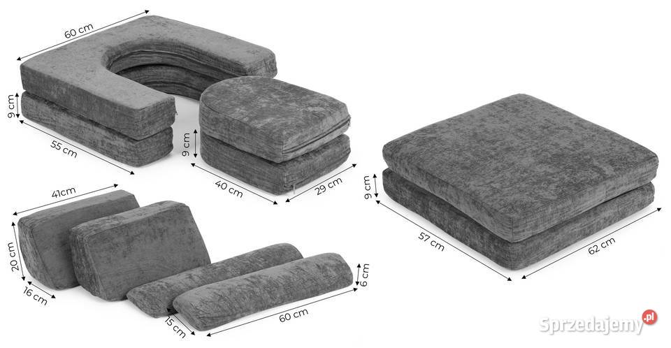 Sofa składana modułowa dzieci duża 2osobowa DIY opolskie