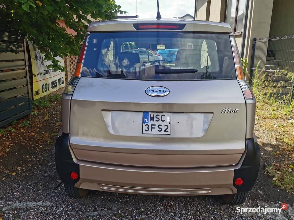 Microcar MGO 2011r 4 osobowy Fak VAT23 L7e na B1 beżowy Skierniewice