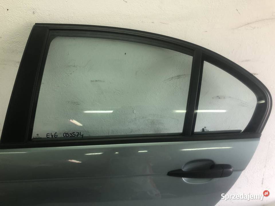 DRZWI LEWY TYŁ BMW E46 GRAUGRUEN METALLIC 4426
