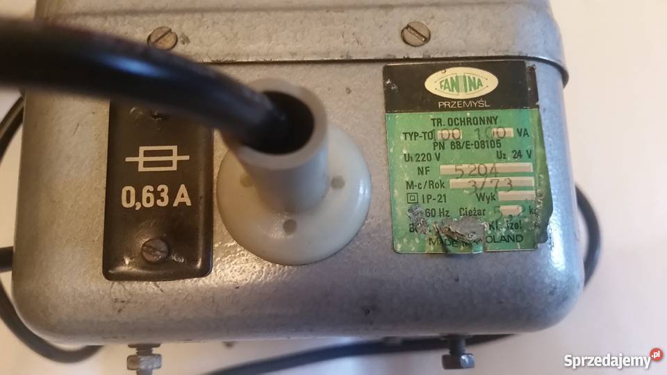 Transformator bezpieczeństwa 24V220V Wrocław