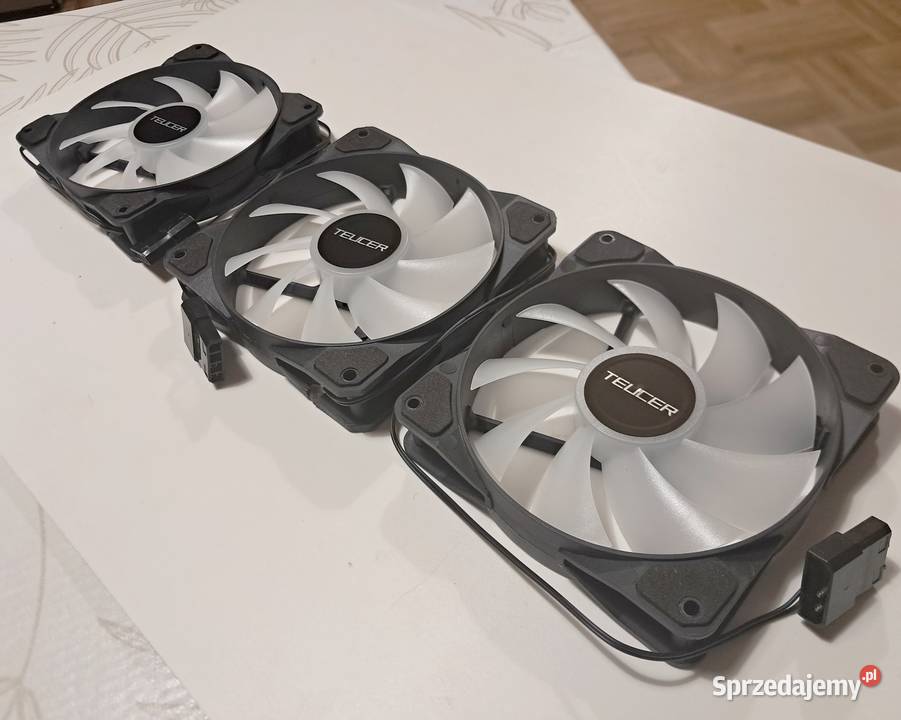 Dwa wentylatory 12 z podświetleniem LED chłodzenie Kraków