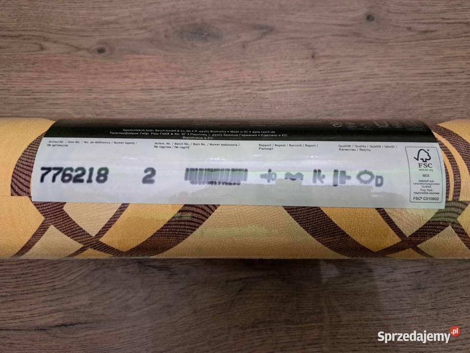 Tapeta 2 sztuki na flizelinie żółta wzór 776218 Tapety Tapety i naklejki Złotniki Kujawskie