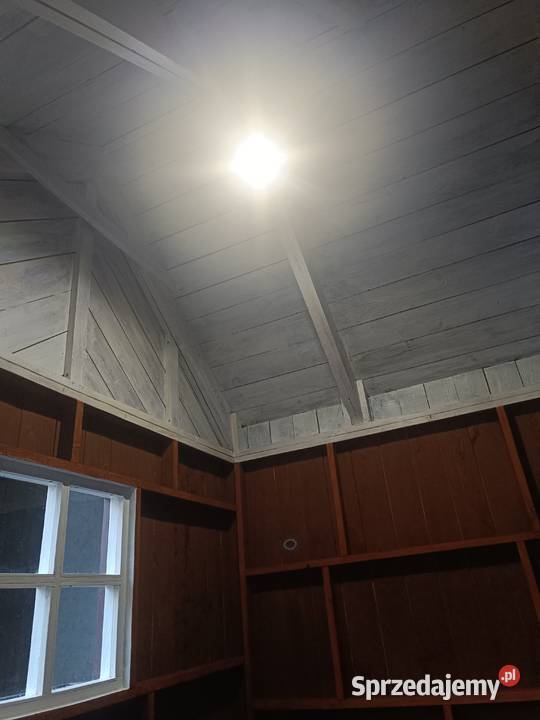 Duży domek ogrodowy dzieci styl skandynawski