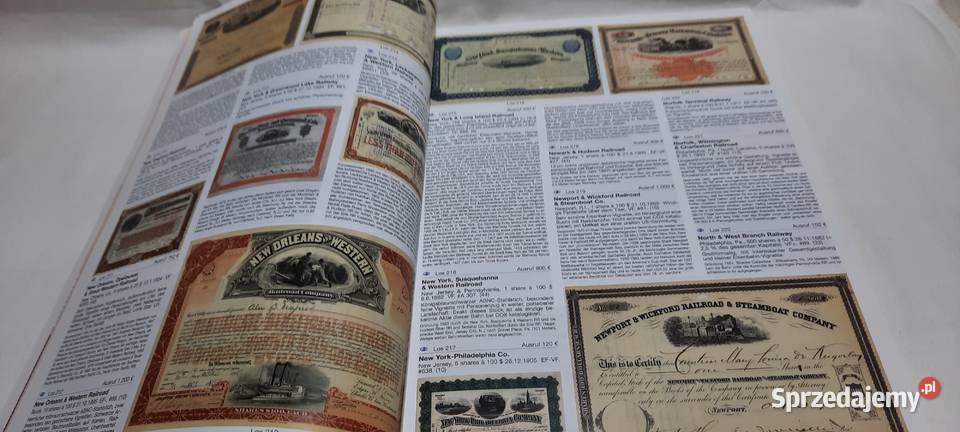 katalog aukcyjny papierów wartościowych FHW Warszawa