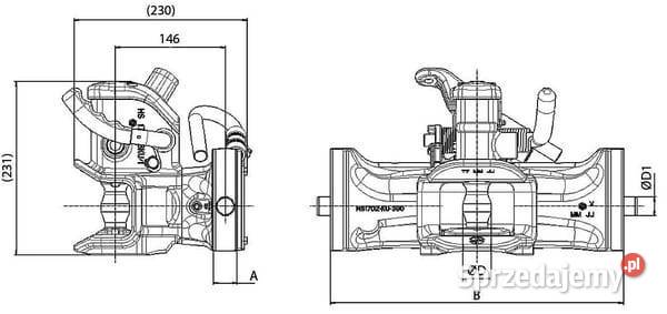 Zaczep transportowy 312 mm HS16001KU38 Kamionna