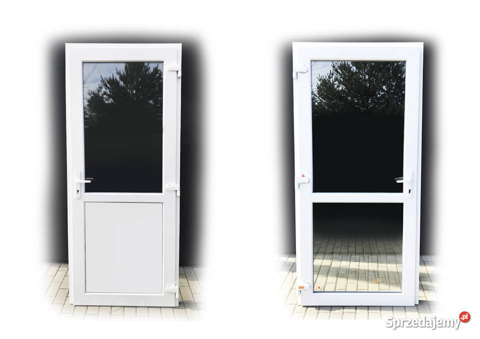 Wzmacniane drzwi PCV 90x210 ręki Drzwi zewnętrzne kujawsko-pomorskie Inowrocław