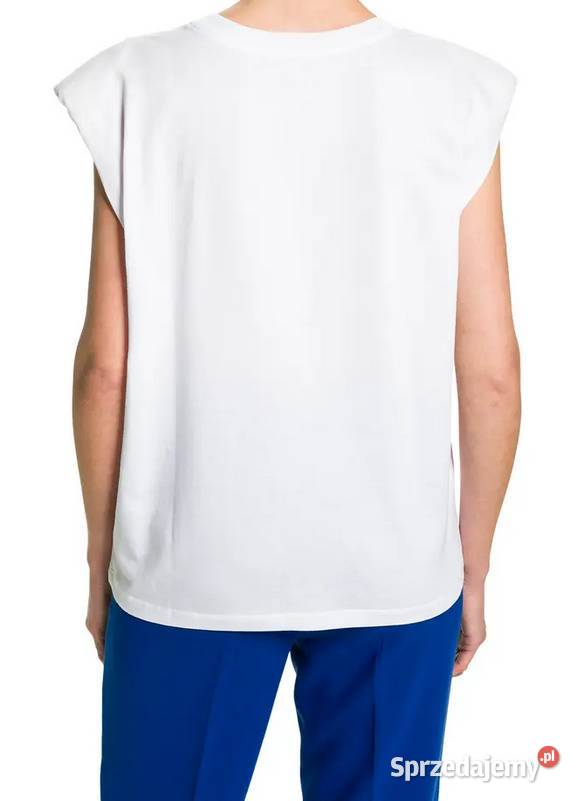 MBYM BIAŁA KOSZULKA BLUZKA KRÓTKI RĘKAW TSHIRT biały Bluzki i koszule wielkopolskie