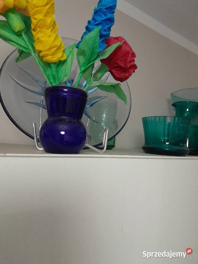 Butelki szklane kolorowe karafki Dzbanki, karafki i mleczniki Solca Wielka