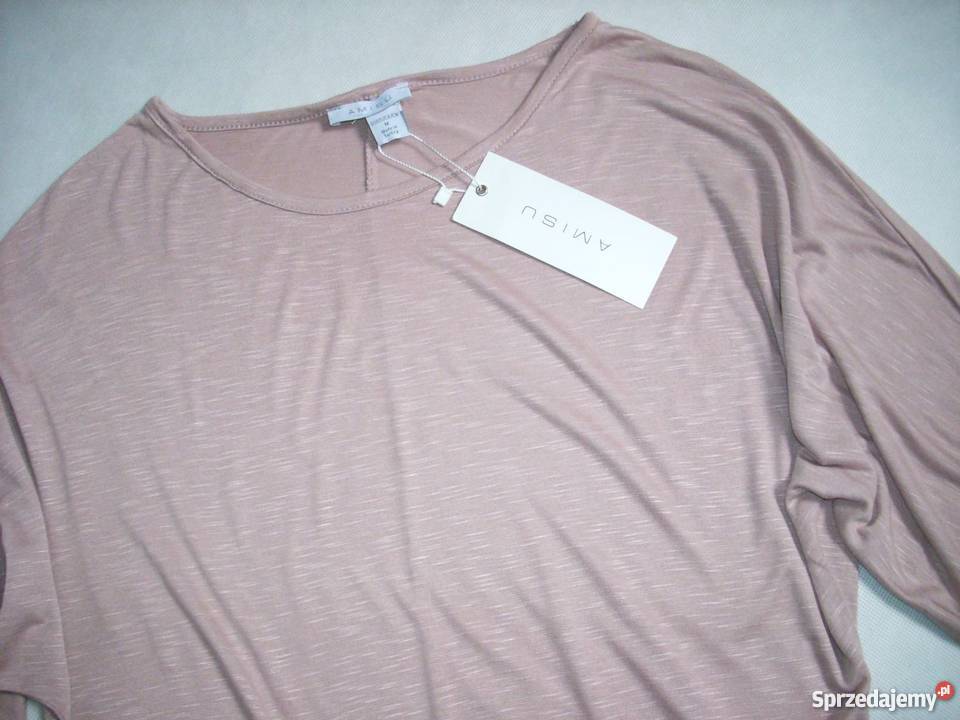 MISU Urocza bluzka Marszczona na Boku NOWA 36 38 Rozmiar 38(M) Nowy Sącz