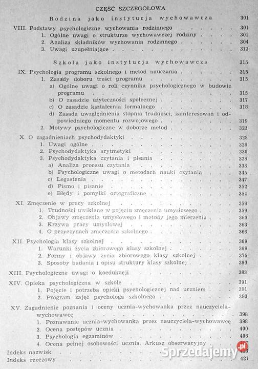 Psychologia wychowawcza w zarysie Stefan Baley Chełm
