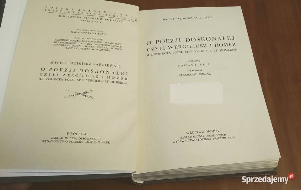 O poezji doskonałej czyli Wergiliusz i Homer Gdańsk