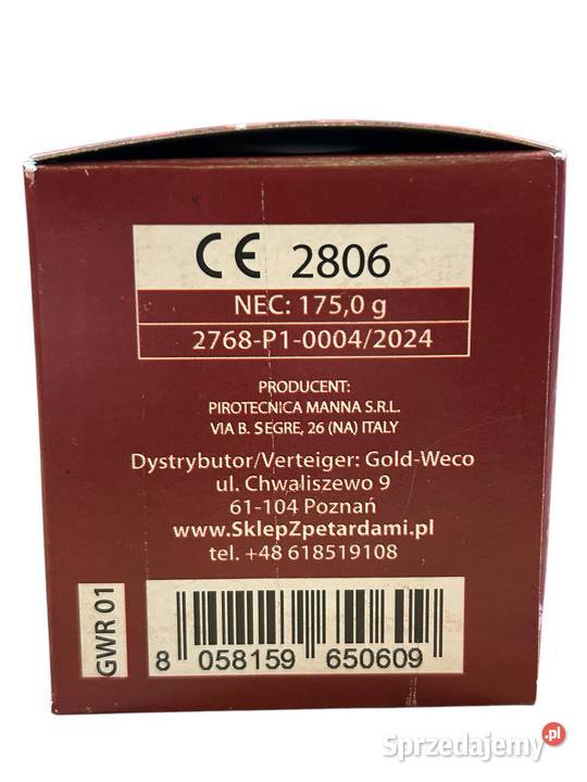 Race pistoletowe Hukowe KNALLPATRONEN RP1 GWR01 Militaria Poznań