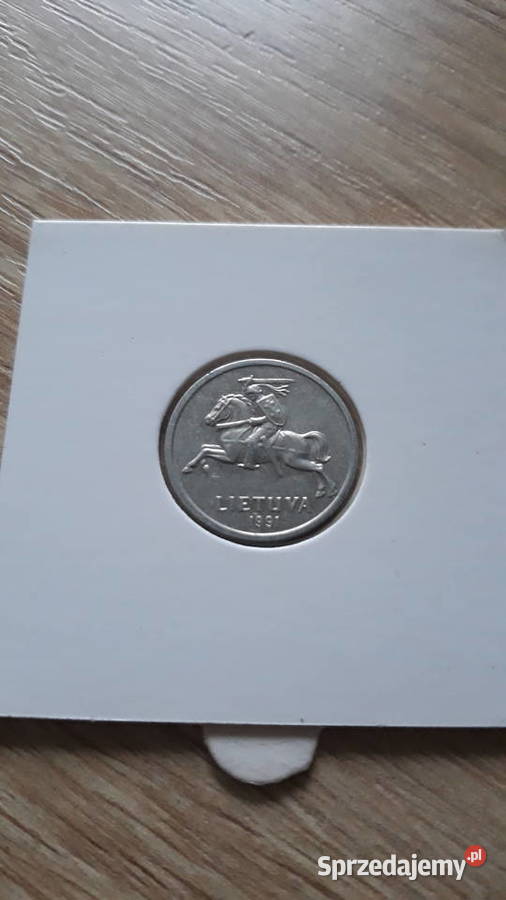 1 Centaj Litwa 1991 r Numizmatyka