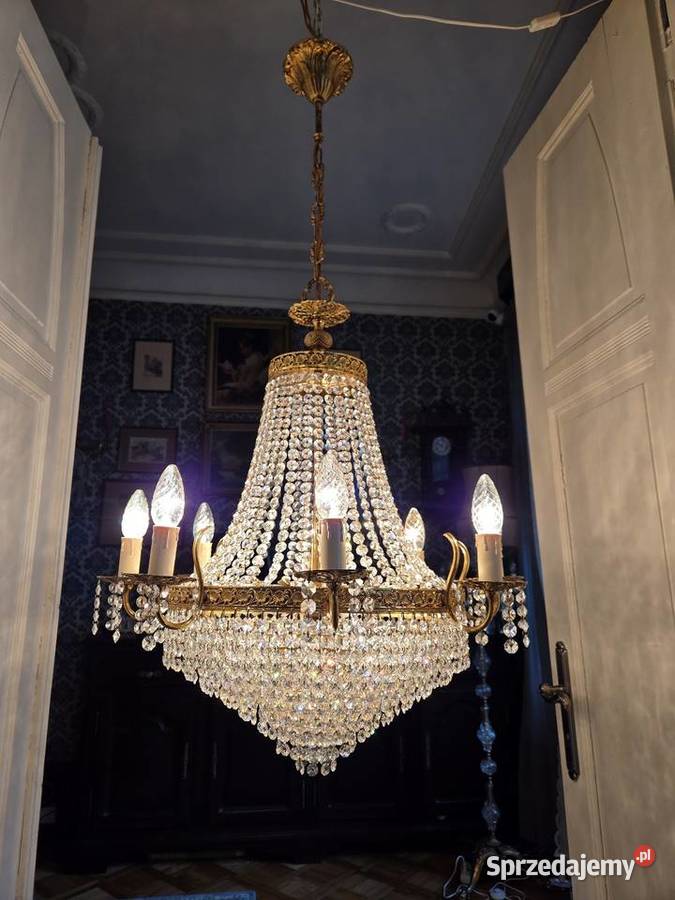 Pałacowy Kryształowy Żyrandol Kalisz