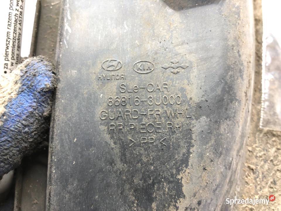 NADKOLE PRAWY PRZÓD KIA SPORTAGE III SUV OSŁONA Motoryzacja