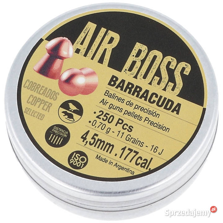 Śrut Apolo Air Boss Barracuda Copper 452 mm 250 mazowieckie Maciejowice