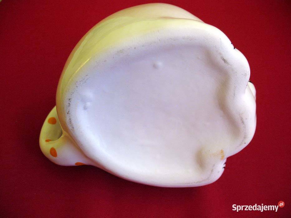 Kot kubek porcelana figurka zabawna 9 x 14 x 10 Figurki i rzeźby sprzedam