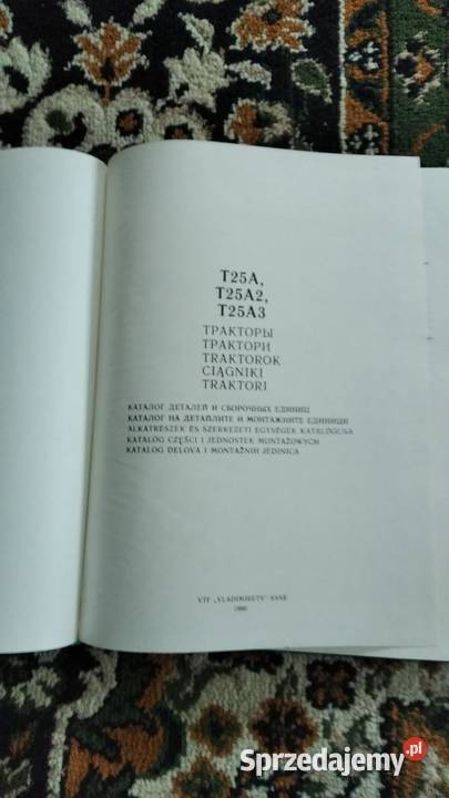 Katalog części i jednostek montażowych ciągnika Kultura i Rozrywka Lublin