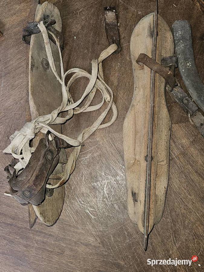 Łyżwy drewniane 193 Poznań sprzedam