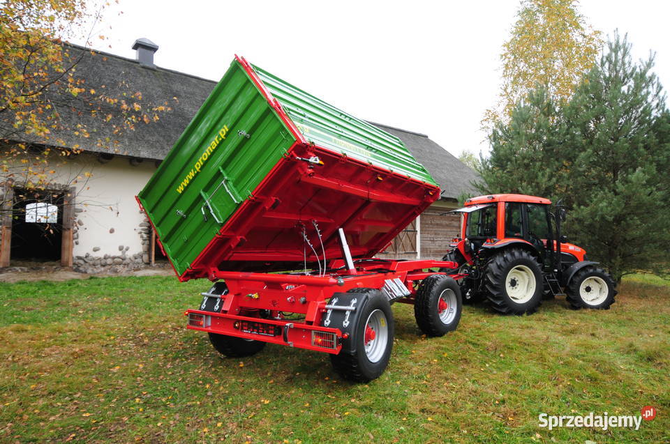Przyczepa rolnicza dwuosiowa przyczepy Pronar kujawsko-pomorskie Rogóźno