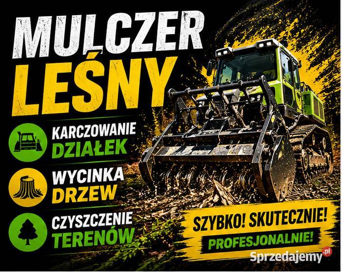 Wycinka drzew Mulczowanie karczowanie działek Wieliczka