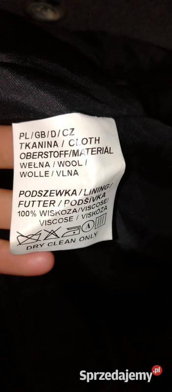 Płaszcz wełniany krótki popielaty FashionStyle Wiosenna/Jesienna Brzechów sprzedam