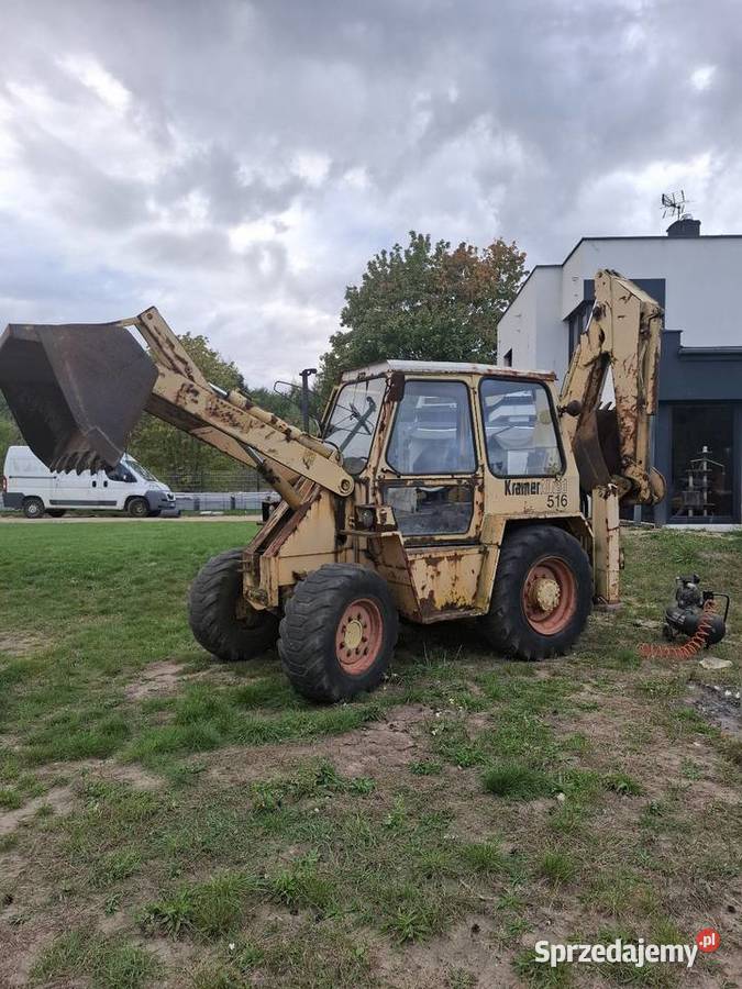 Koparko ładowarka Kramer 516 jcb Ostrówek jcb Maszyny budowlane