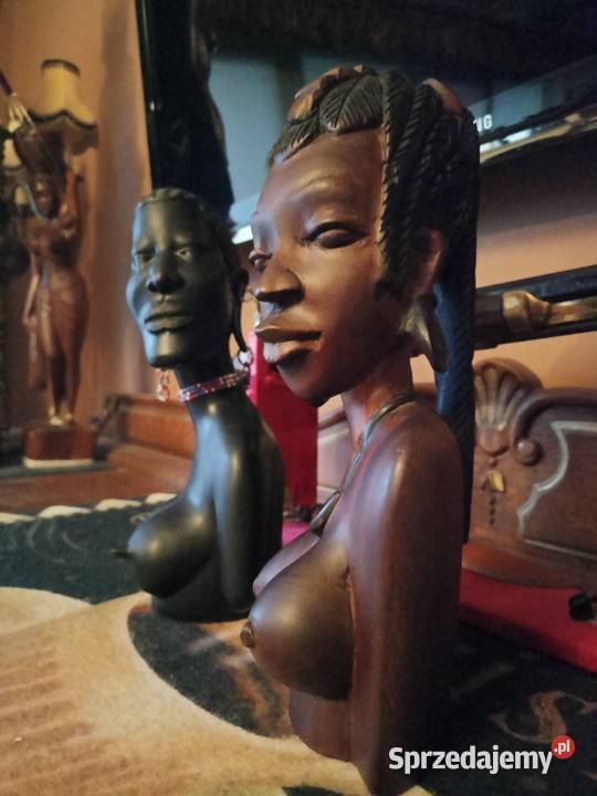 Rzeźba kobieta Afryka murzynka Figurki i rzeźby Rzeszów