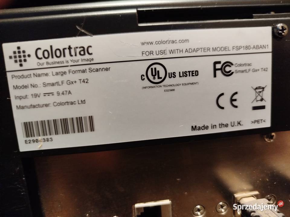 Skaner COLORTRAC SMARTLF Gx T42 Dargomyśl