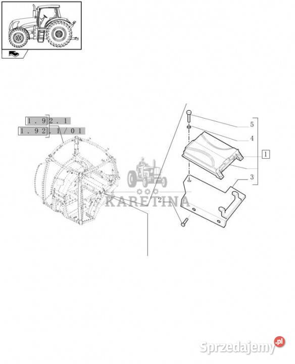 Holland T6010 T6070 Ecu 47791642 Jastrzębniki sprzedam
