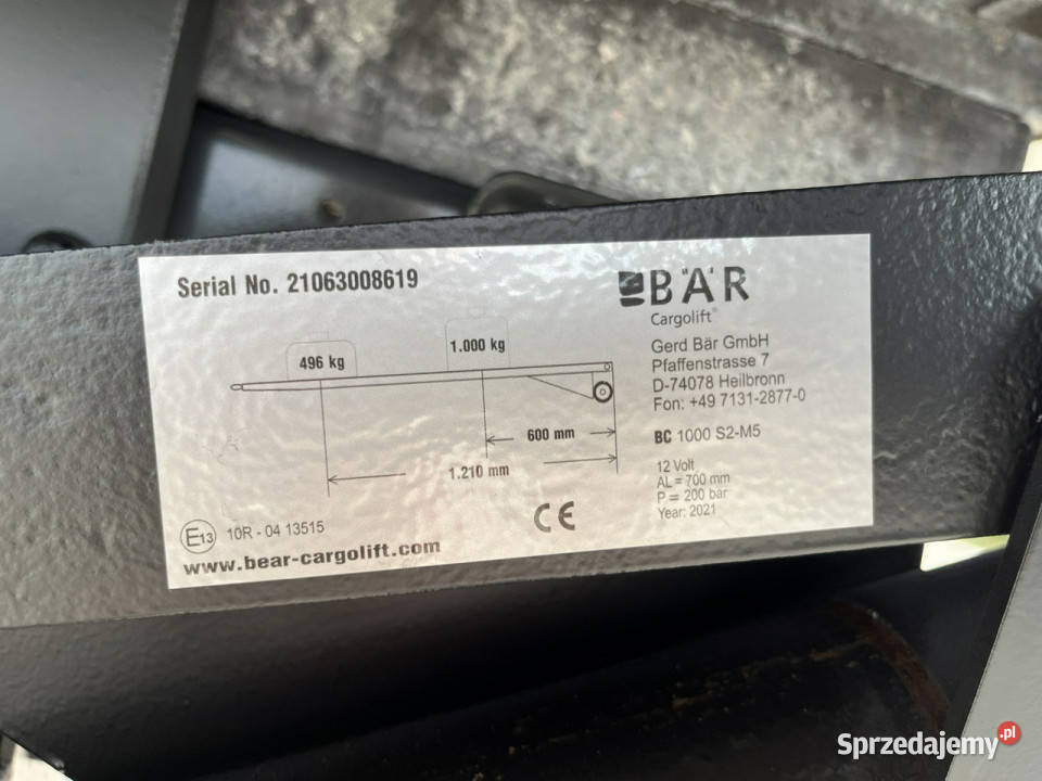 Iveco Daily 50C16 Winda1tona Kontener 8 palet centralny zamek