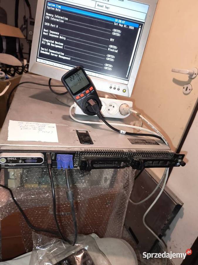 Serwer 1u Dell PE 1950 225GHz quad core 16GB małopolskie Kraków sprzedam