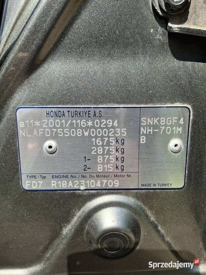 Honda Civic 18 Comfort Biecz sprzedam
