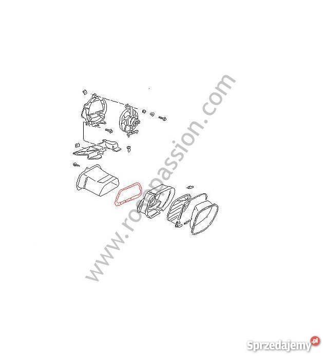 PORSCHE 986 Boxster uszczelka kanału wentylacji Pilzno