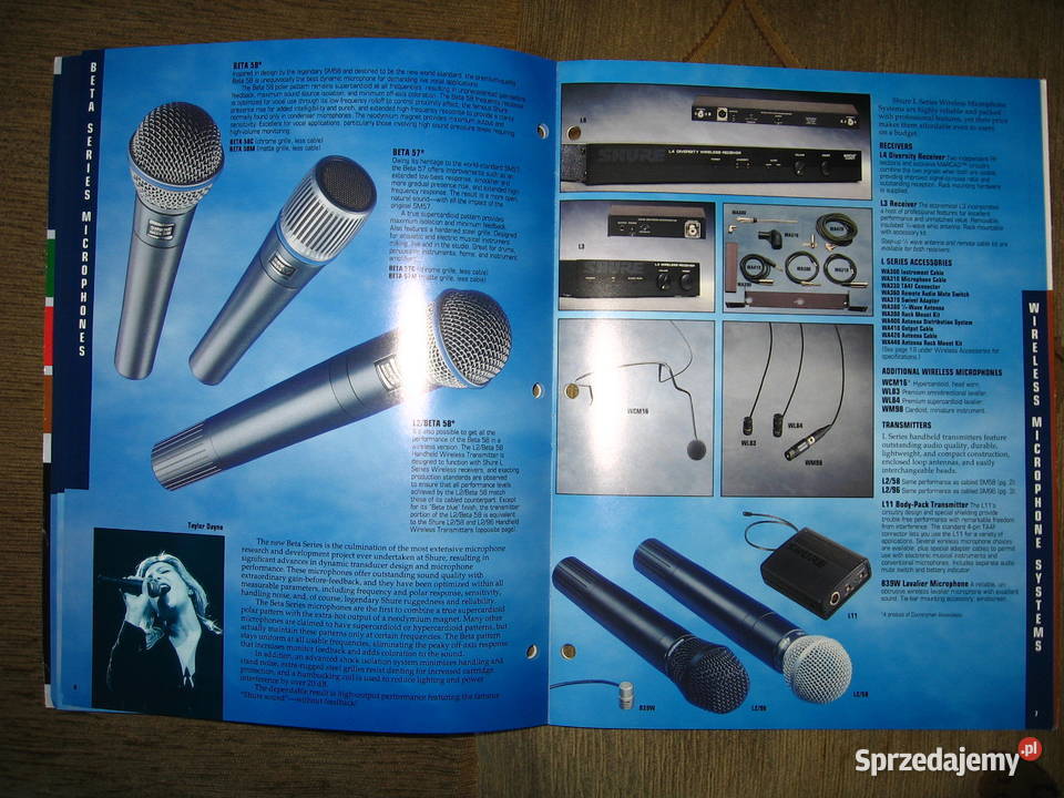 SHURE Microphone and Circuity Products catalog Kępice