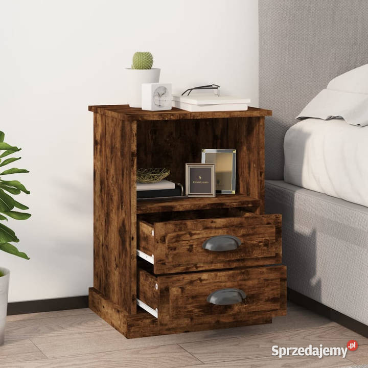 Szafka nocna przydymiony dąb 43x36x60 WM816338 sprzedam