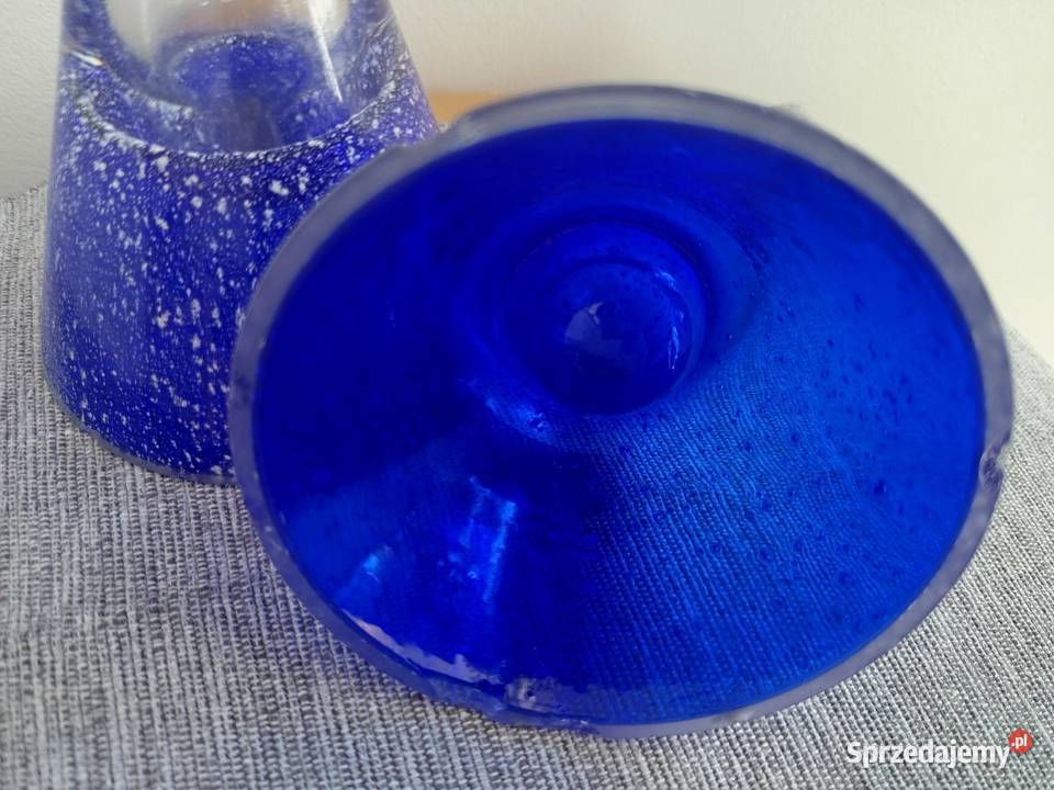 Szklane lampki vintage PRL Rymanów sprzedam
