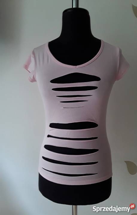 Bluzka z dziurami rozmiar 3810 krótki rękaw