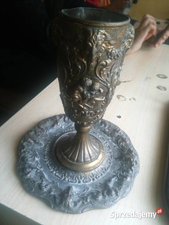 Puchar z podstawą peltrato 90 Antyki Głubczyce